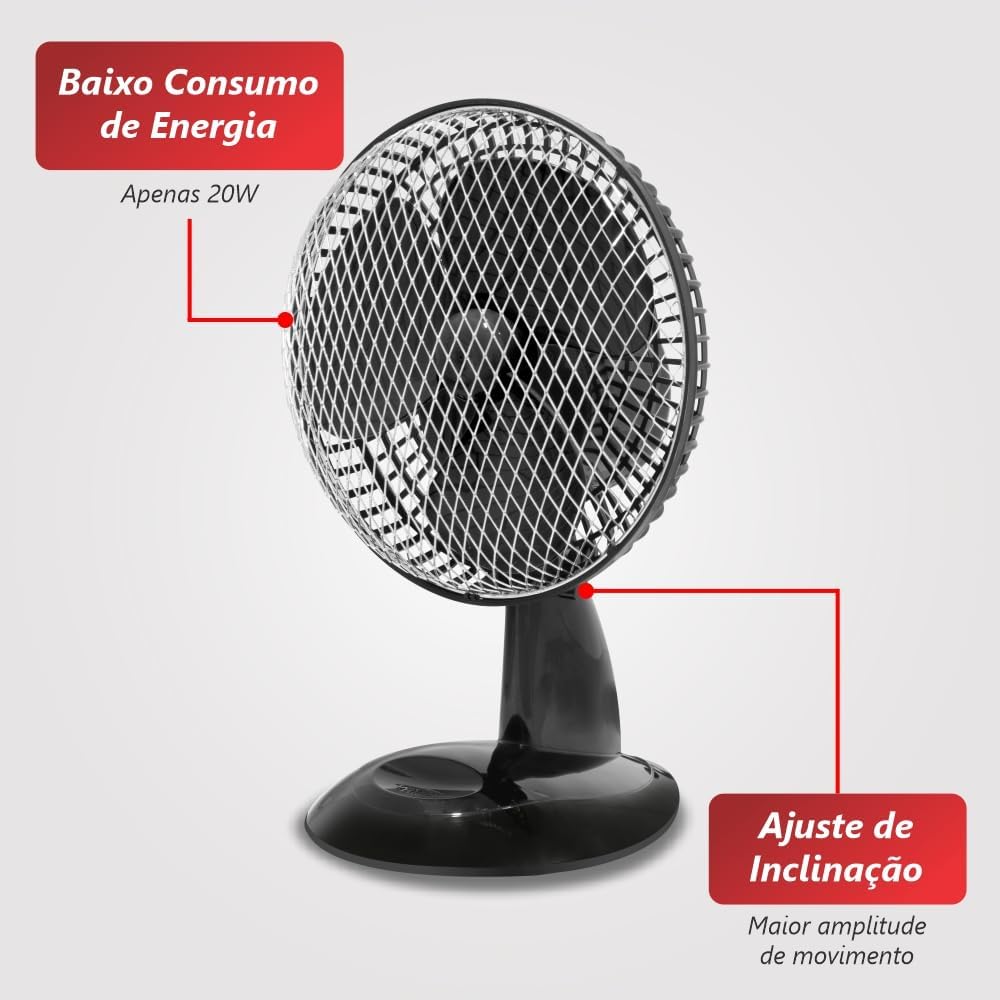 VENTILADOR PERSONAL FAN - PRETO 127V 20W – FAME