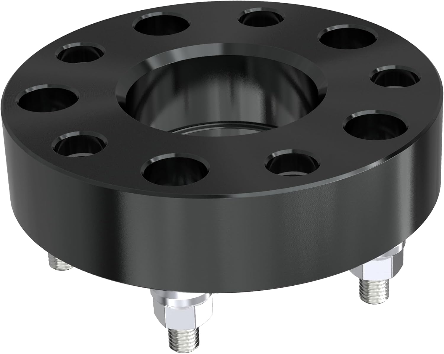 5x5 Wheel Spacers 5x127mm, 1.5" Thickness 5 Lug 71.5mm Hub Bore,1/2" x20 Studs Compatible with 2007-2018 Jeep Wrangler JK/2006-2010 Commander XK Grand Cherokee WK 4PCS(Black)