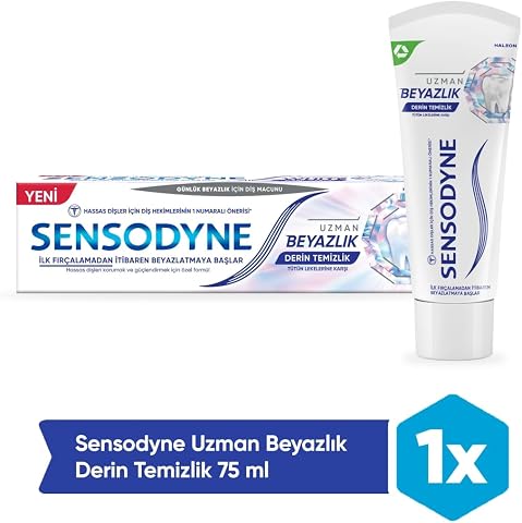 Sensodyne Tütün Lekelerine Karşı Uzman Beyazlık Derin Temizlik Diş Macunu 75 Mililitre