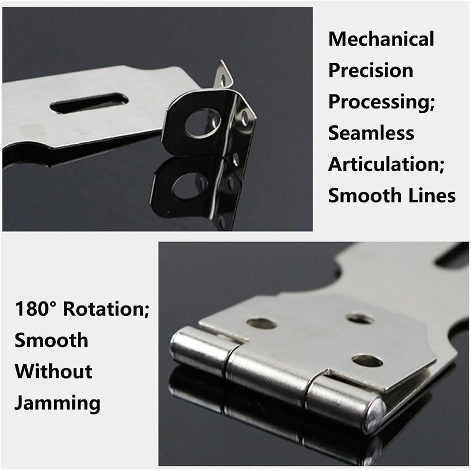 Door Padlock Hasp, 1PCS Stainless Steel Gate Door Lock Padlock Solid Clasp Anti Theft Hasp Staple Lock(5inch)