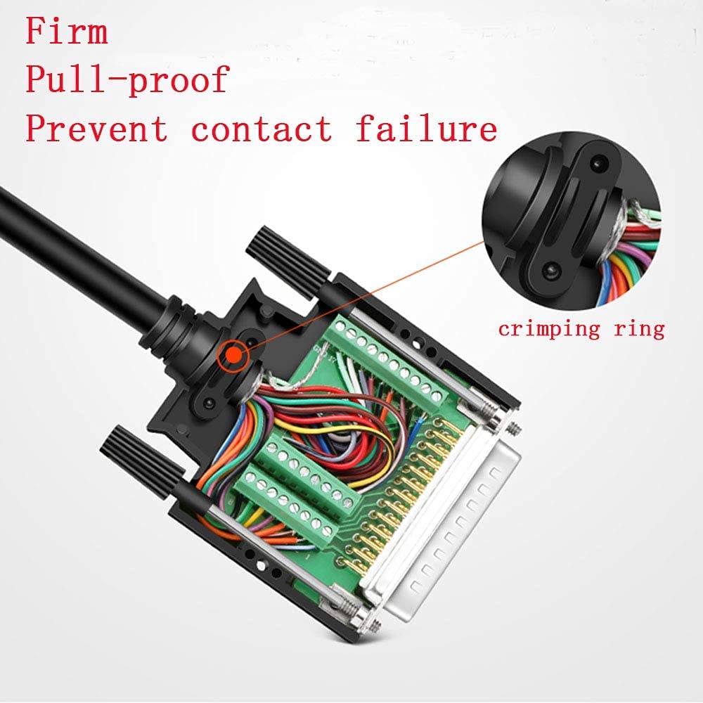 PENGLIN DB25 Connecteur Mâle sans Soudure, Adaptateur série RS232 D-SUB 25 Broches avec boîtier