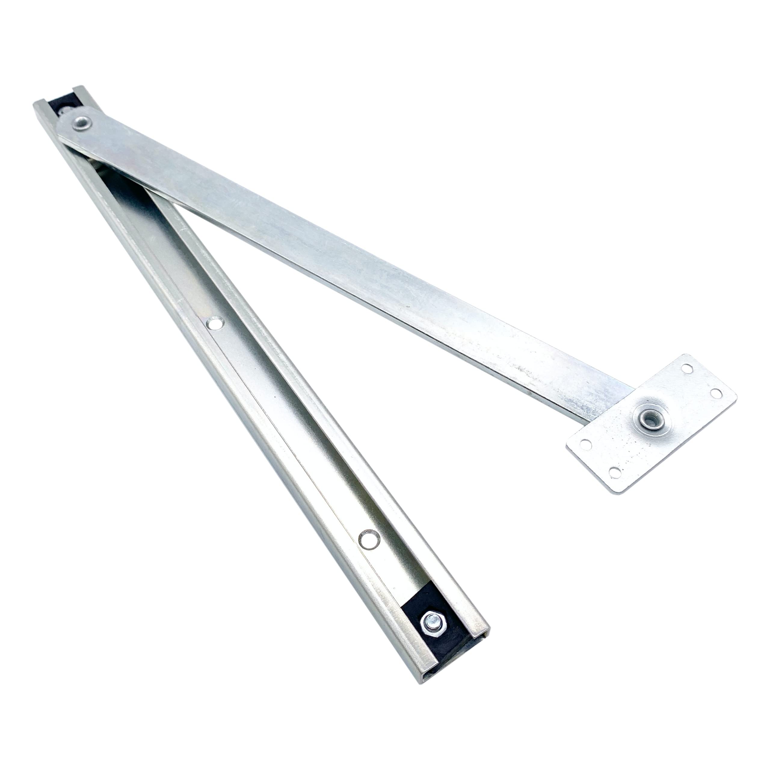 EAI Zinc Door Restrictor Arm Stay Mortice Overhead, 90 deg Opening
