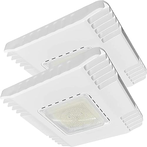 Miniatura 7 de OSTEK Luz de toldo LED de 150 W, 19,500 lm 5700 K, iluminación de estación de servicio e iluminación de cochera, accesorio LED medio exterior