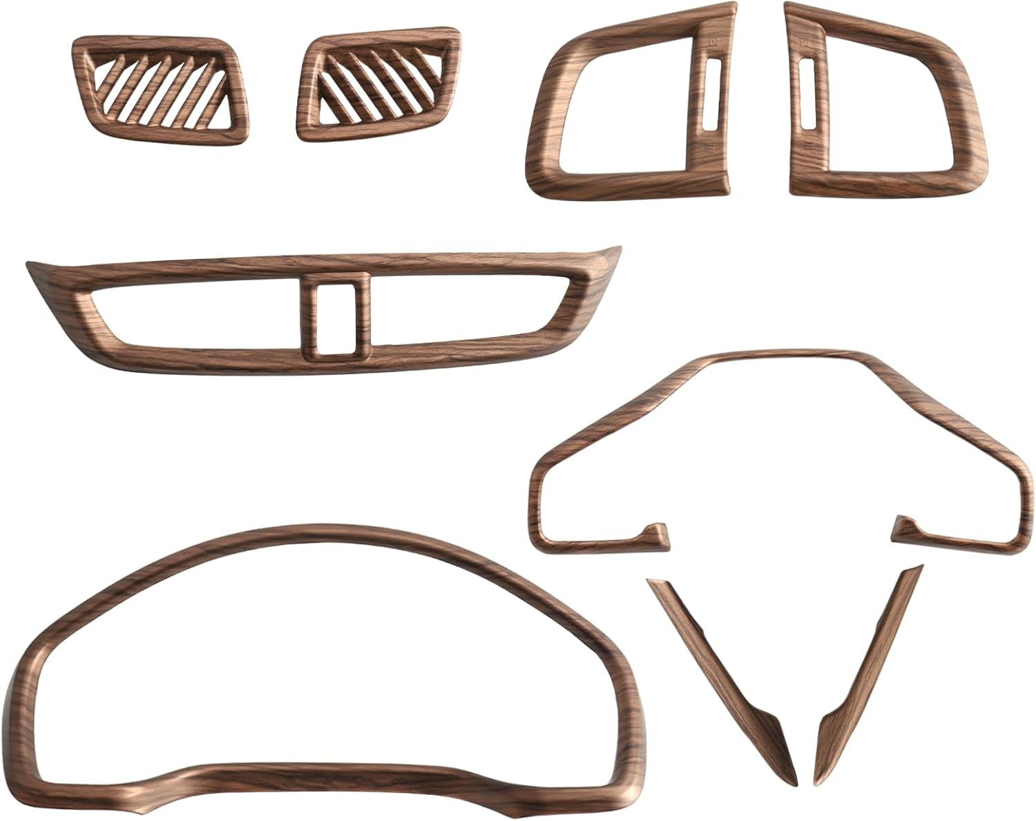 Interior Trim Kit for Honda CR-V 2017-2022 Wood Grain Pattern 9Pcs