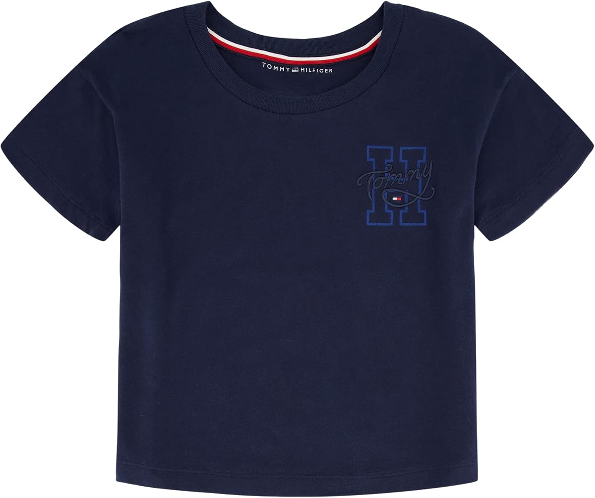 Girl's Tommy 1985 Flag Tee (Big Kids)