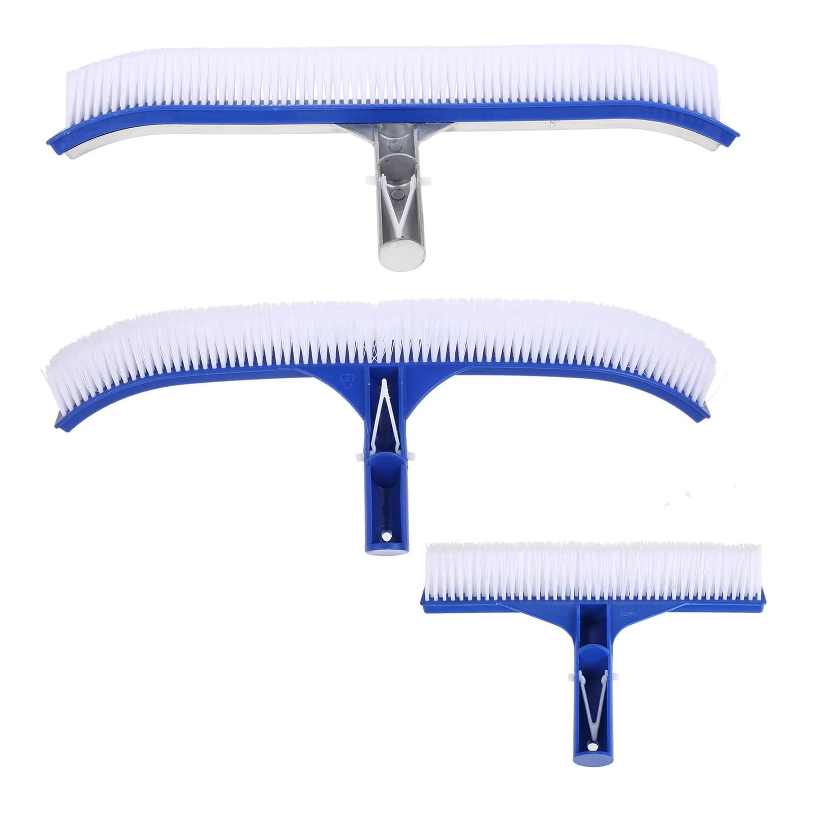 Besen Draußen 1 stück Schwimmbadbürste 10/18 Zoll Kunststofflegierung Kopf Reinigung Boden & Wand Außen-/Innensauna Pool(18 inch B)