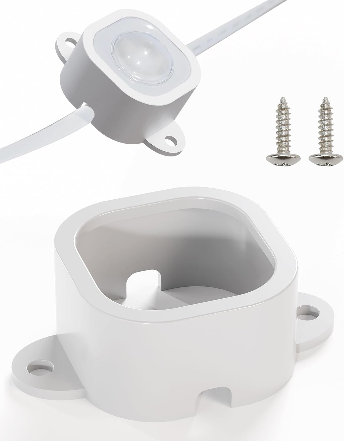 Outdoor Light Mounting Clips for Govee H706, 60 Pcs White, Replace 3M Glue, Secure Installation for Govee Pro Permanent Outdoor Lights Extension 60 Pcs Light Clips 60 Pcs Light Clips