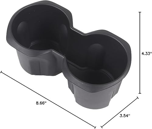 Miniatura 8 de Caja organizadora para portavasos de automóvil compatible con BMW X1 U11 2023 2024 TPE, 1 unidad, bandeja de almacenamiento de llenado inferior de