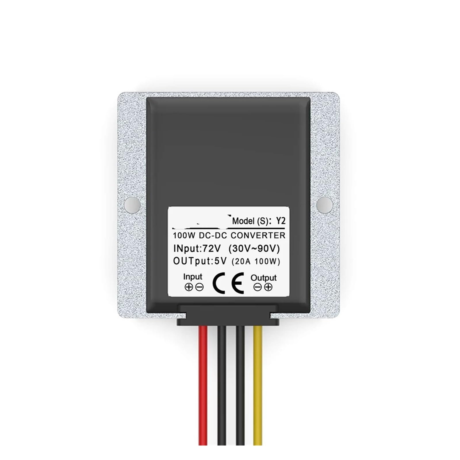 Przetwornica redukcyjna DC-DC 72 V na 5 V (wejście 30 V do 90 V, wyjście 15 A), konwerter zasilania stałego napięcia