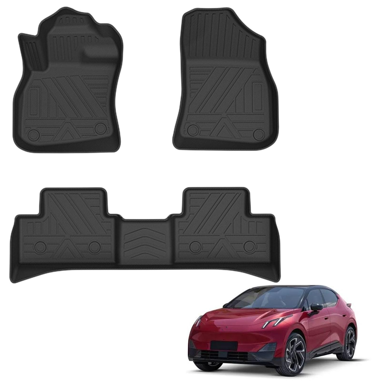 PAPEP Floor Mats for Lynk & Co 02 2WD Pure Gasoline 2018-2022 RHD