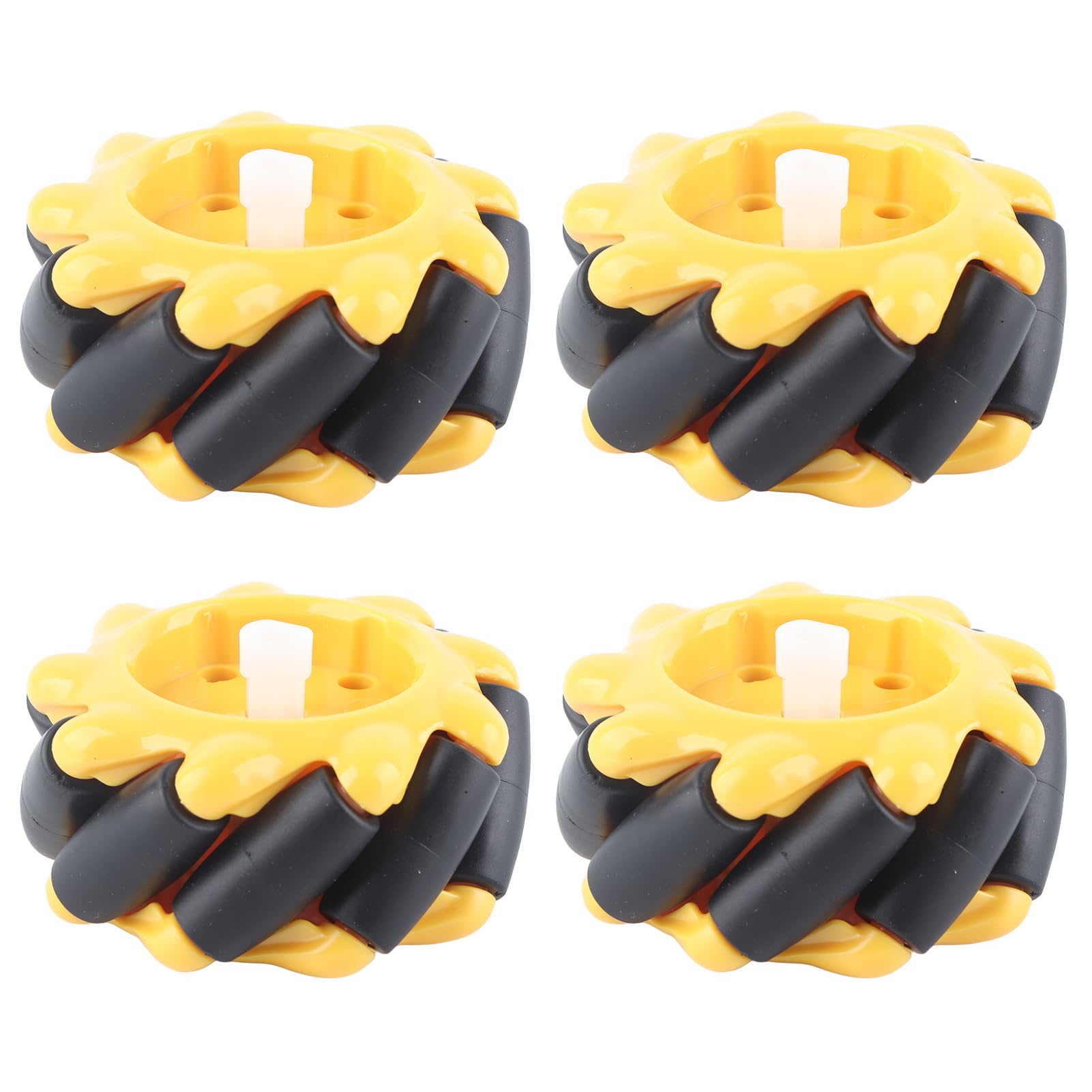 Ruedas Robot Omnidireccionales 60mm Kit 2 Pares para Chasis Coche Smart Robot Acoplamiento TT