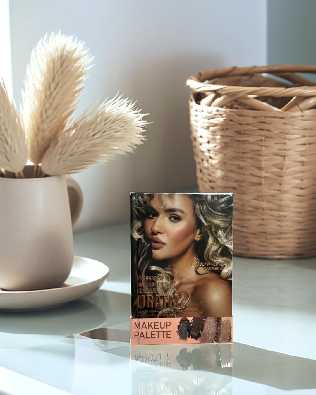 Multi-Color Makeup Palette Book – 48 Eyeshadow Shades + 6 Blush, Highlighter & Contour Powders | Multi-Functional Professional Matte & Shimmer Makeup Kit for Eyes & Face - Image 2