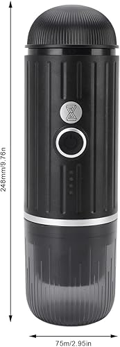 Miniatura 7 de Cafetera eléctrica portátil Cafetera de viaje automática para camping, coche, cafetera, calefacción inalámbrica, compatible con cápsulas de café