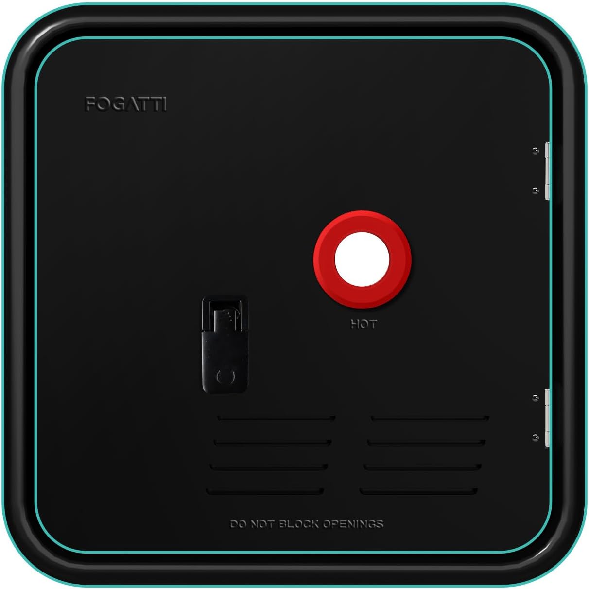 FOGATTI 18” x 18” RV Water Heater Black Door With Door Ring