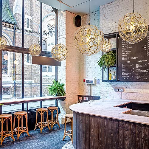 Suspension design scandinave E27 diamant pour bar et restaurant