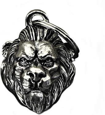 Bravo Bells Lion Head Bell - Biker Bell Accessory or Key Chain for Good Luck on the Road - Made in USA