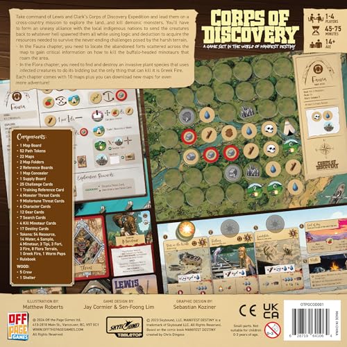 Corps of Discovery juego de mesa cooperativo 1-4 jugadores miniatura 3