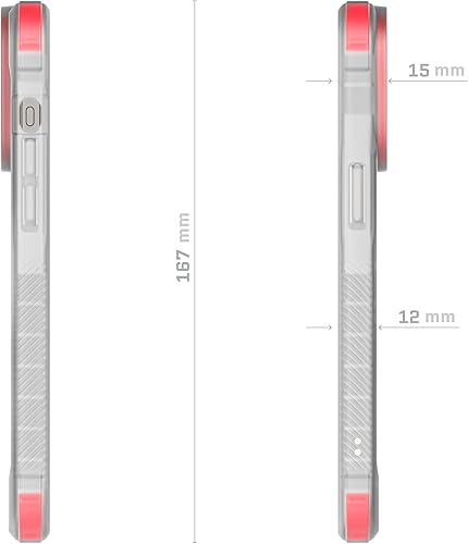 Miniatura 8 de Ghostek Covert - Funda transparente para iPhone 15 Pro Max, compatible con Apple MagSafe, fusión de silicona, ajuste delgado, a prueba de golpes
