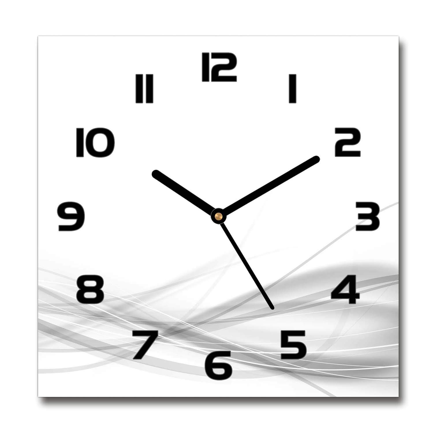 Horloge silencieuse Tulup en verre pour un salon design et apaisant