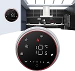 Programmable Thermostat LED Display Wireless Smart Thermostat for Home AC95-240V (Black)