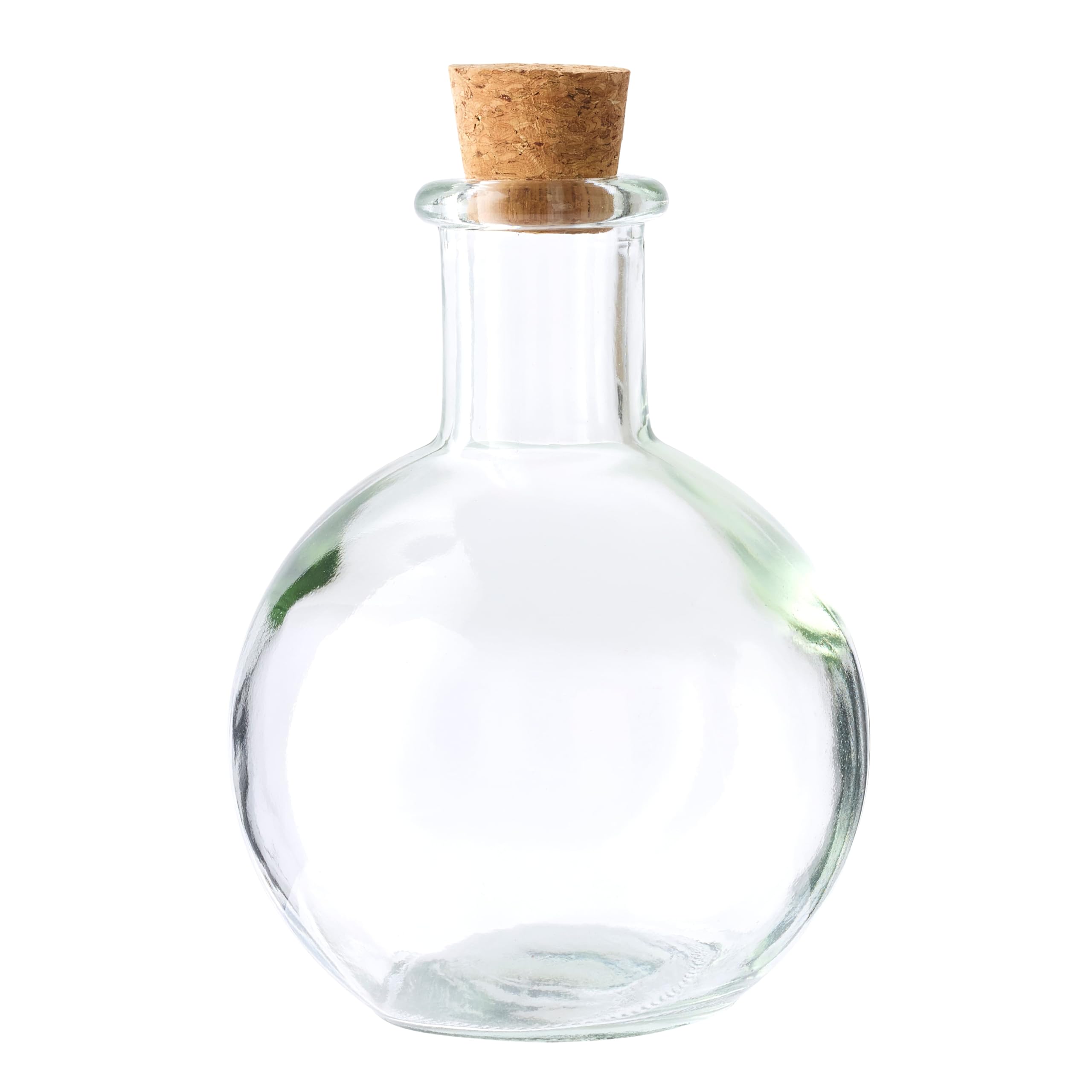 Ashland Round Glass Bottle with Cork