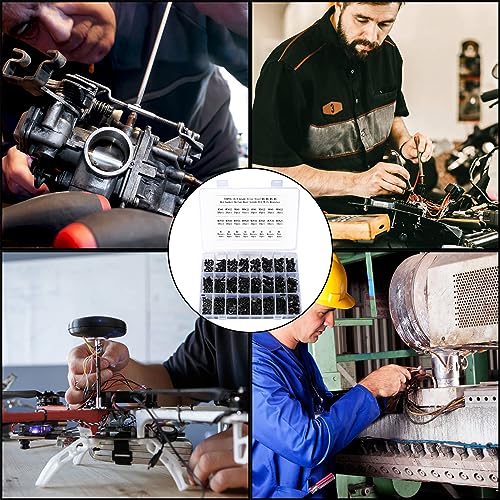 720 Stk Linsenkopf Innensechskant Maschinenschrauben Muttern und Unterlegscheiben Sortiment Set, M3 M4 M5 M6 Gewindeschrauben Innensechskant Linsenkopfschrauben und Muttern Kit