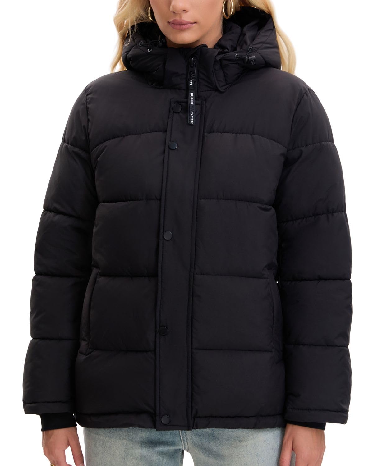 PUFFIT Mid-Length Puffer Jacket