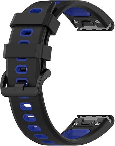 Miniatura 3 de Correa de repuesto compatible con Garmin Fenix 6 Sapphire Watch, Forerunner 945, 0.866in, de silicona Quickfit, compatible con Garmin Instinct,