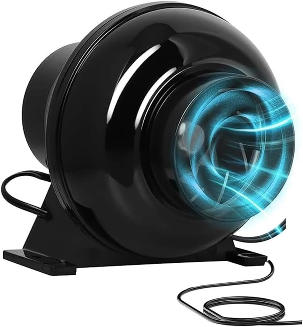 Ventilation Fan, Duct Ventilat Fan 4 Inch Exhaust With Variable Speed ​​Controller For Mushroom Grow Tent for Vent Bathroom, Kitchen