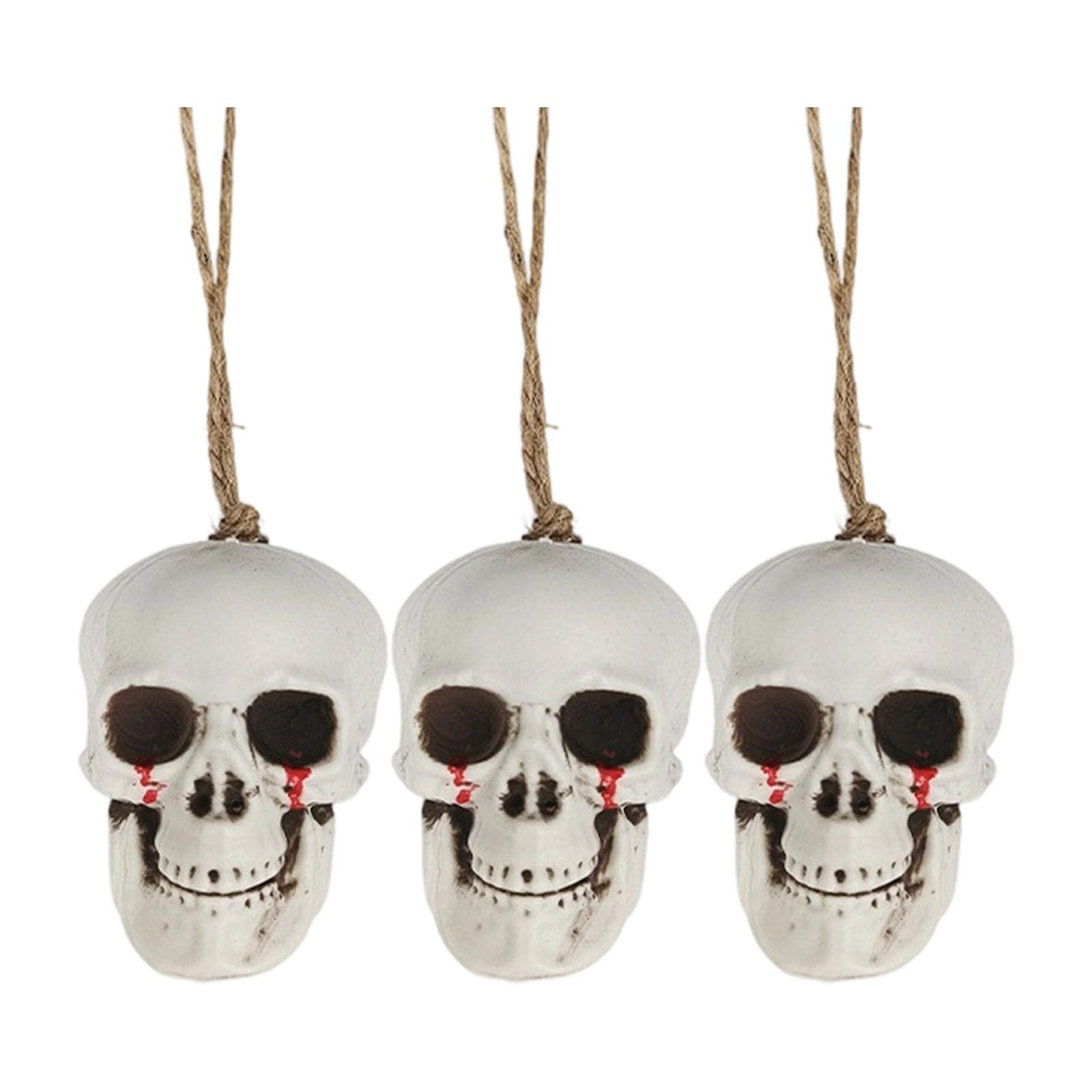Hsioluted Dripping Skeleton Ornament with Halloween Ornament for Dining Room Porch Theme Child Safe Halloween Accessory