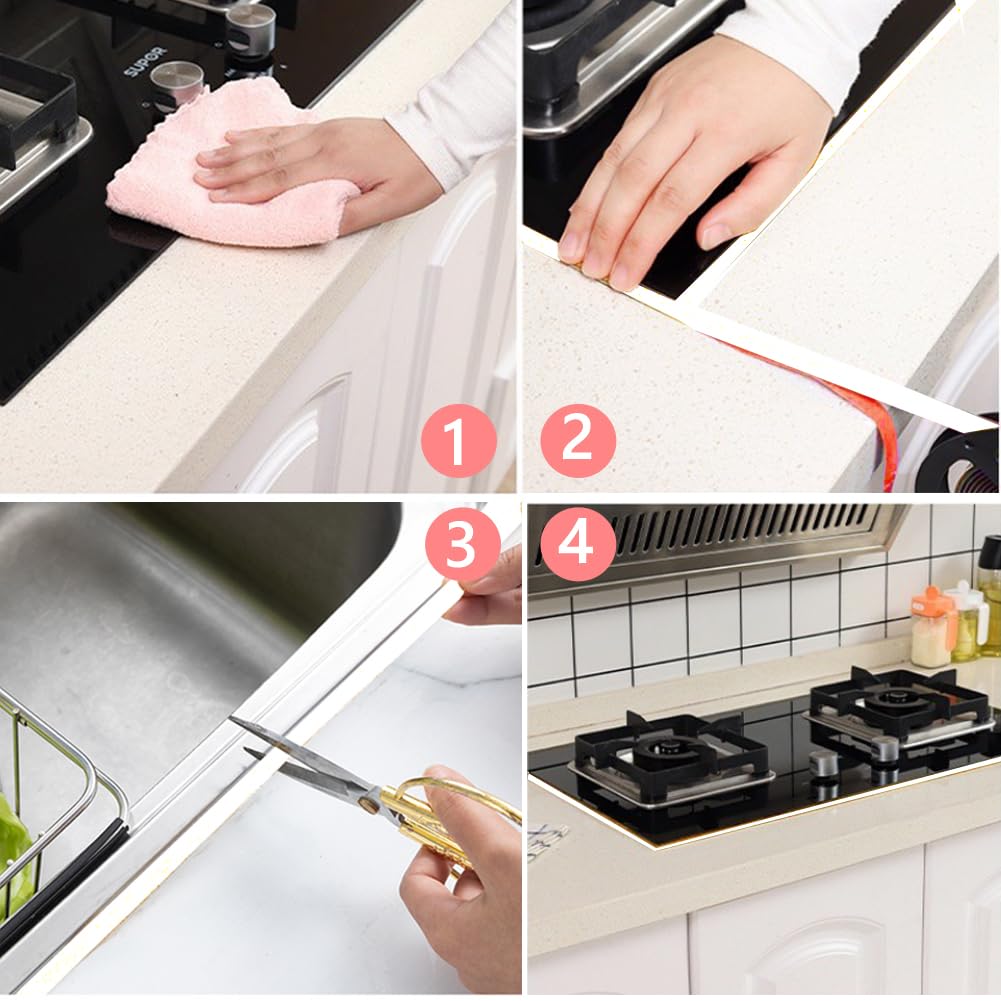 防水テープ 隙間テープ 隙間パッキン 防カビテープコンロ 隙間テープ plusnao_zak-22787