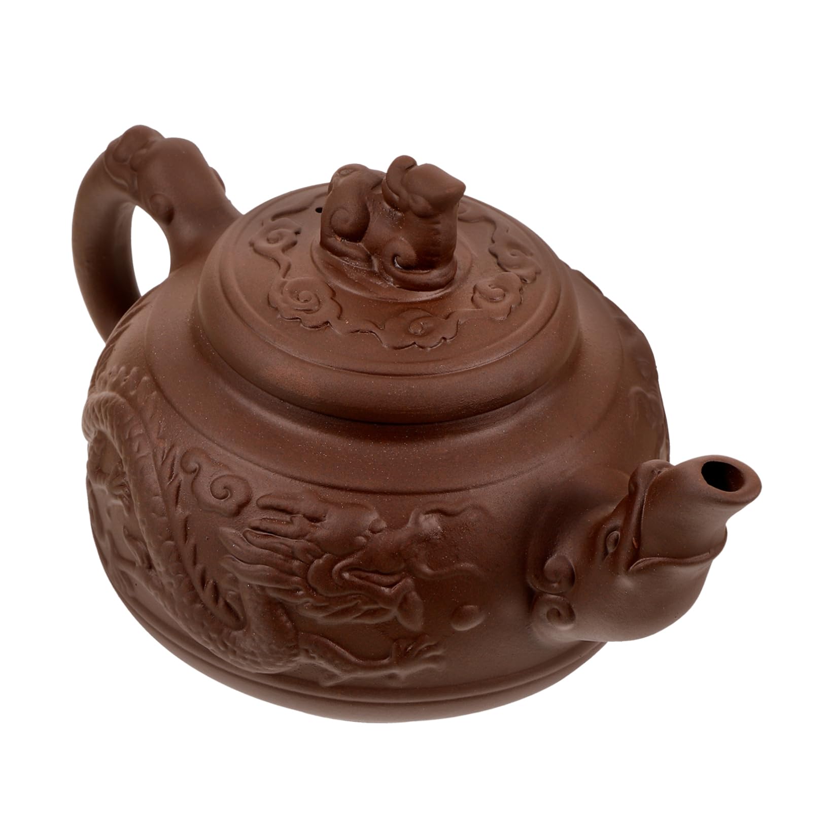 Théière en argile violette Ipetboom 800 ml façonnée avec motif dragon de collection