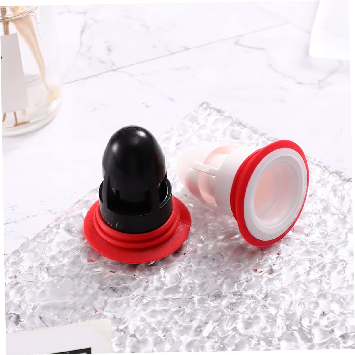 Gadpiparty 15 Piezas Núcleo De Drenaje De Piso Azucarero De Cristal Tapón De Piso Tapón De Ducha Sótano Drenaje De Piso Antirretorno Tina De Metal Baño Desodorante Gel De Sílice Inodoro