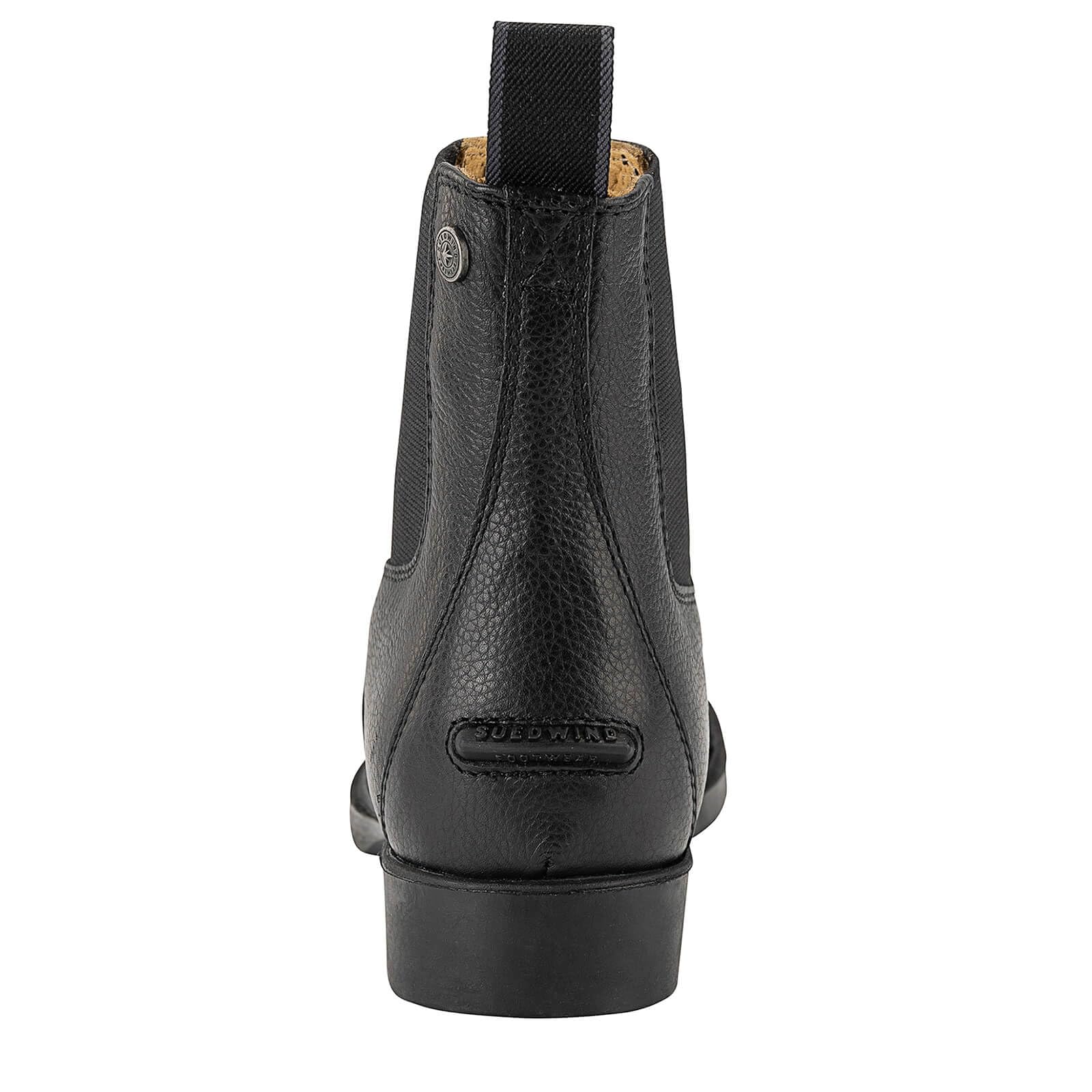 SUEDWIND FOOTWEAR Buty do jazdy konnej »Kids FZ wygodne kozaki ze skóry bydlęcej | odporne na działanie wody | świetne dopasowanie | wytrzymała gumowa podeszwa | kolor: czarny | rozm. 29-41, czarny - czarny - 33 EU