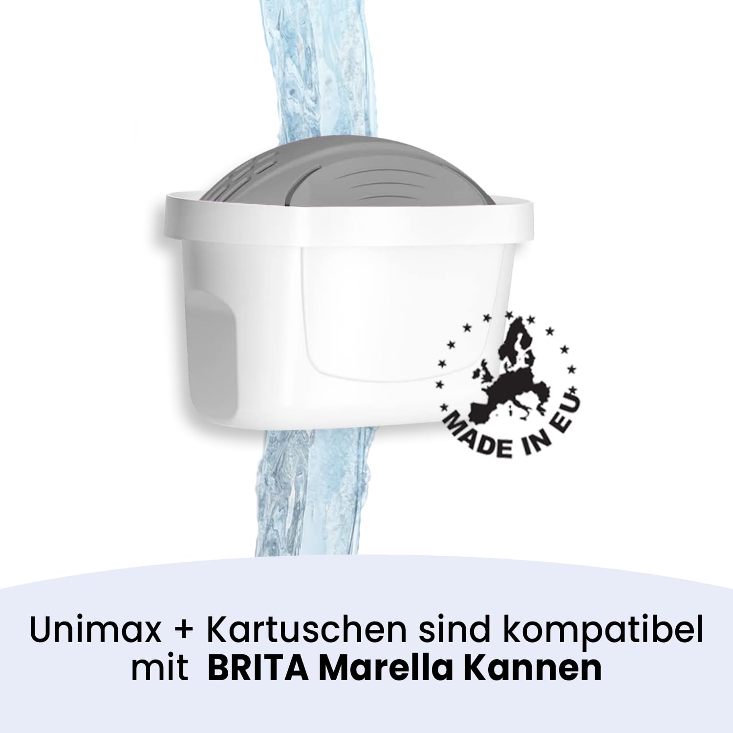 Protect+ unimax Pack 12 wkładów filtrujących do bardzo twardej wody - pasuje do Brita Maxtra & PearlCo