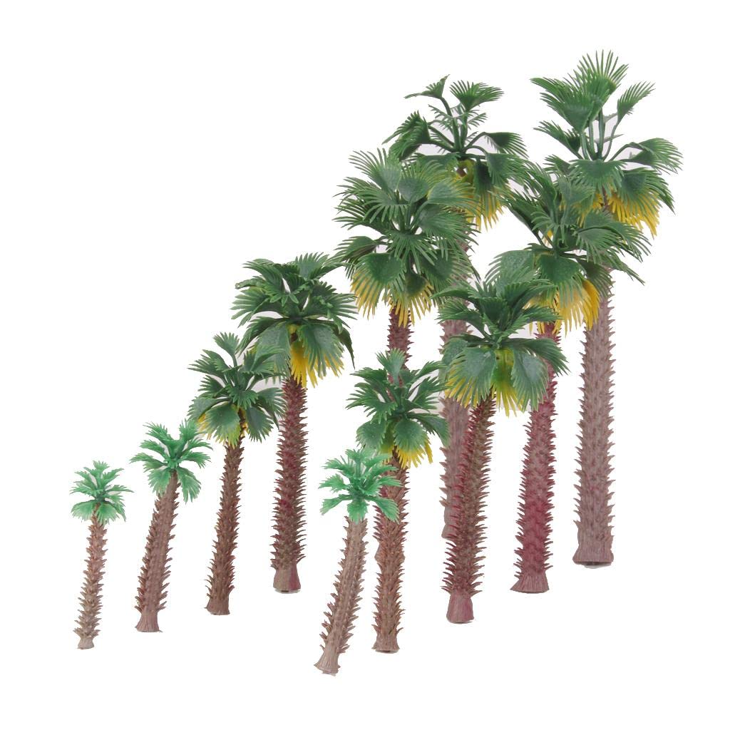 Calandis® 2X Lot 12Pcs Layout Model Train Palm Trees Rain Forest Scale Ho Oo N 6-20Cm | Scenery & Trees | Parts & Accessories | HO Scale | Model Railroads & Trains | Toys & Hobbies-image-38