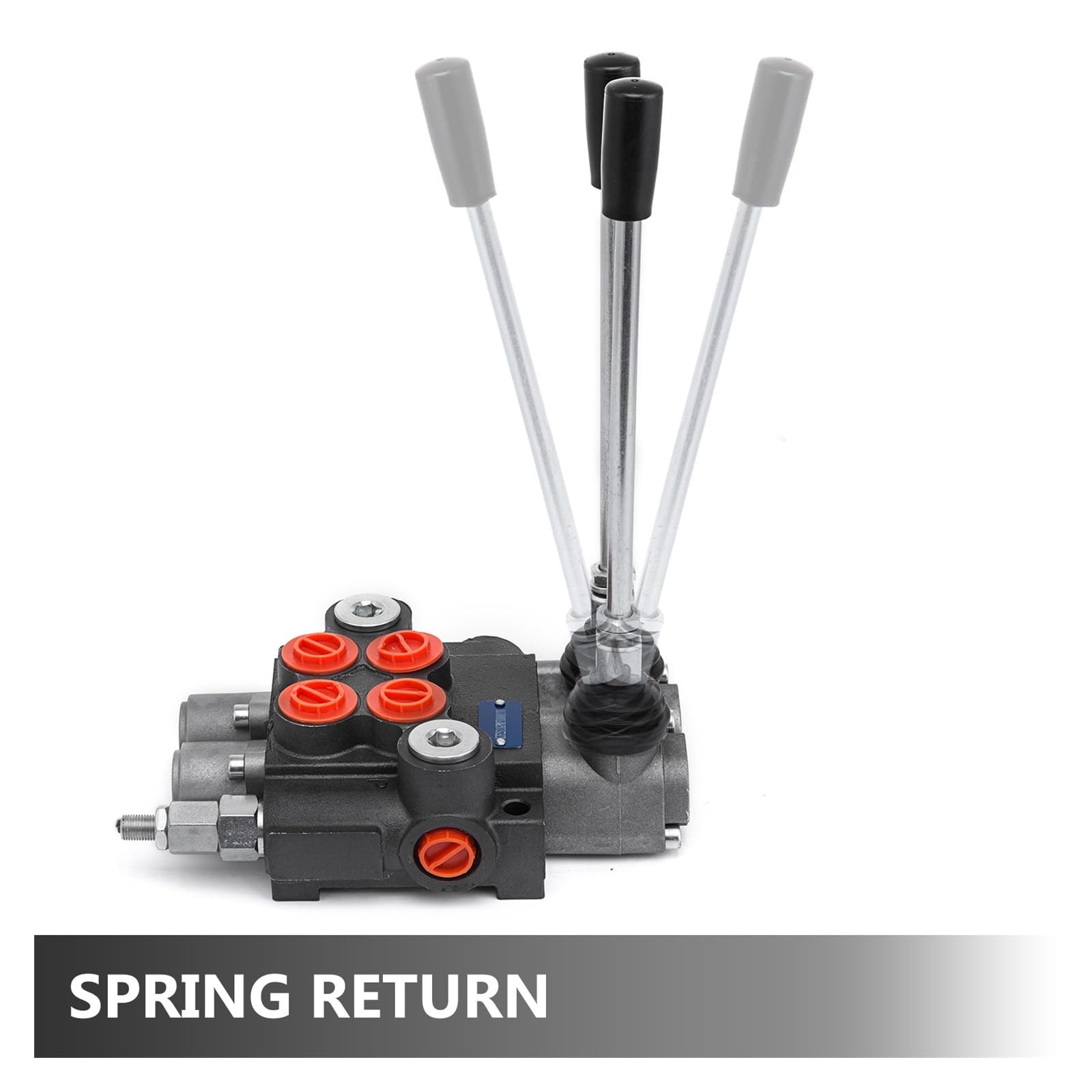 Válvula de Control hidráulica direccional de 2/3 carretes, 11GPM, 3600PSI, doble efecto, uso adecuado for bomba, Motor de cilindro hidráulico para aficionados al bricolaje(2 Spool 1 Controller)