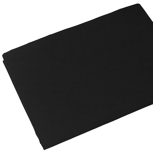 Master FAB -Black 100% Cotton Fabric by The Yard (Black,