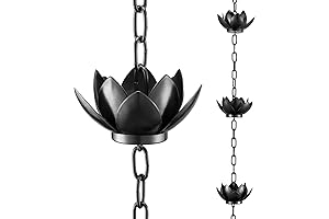 Oak Leaf Rain Bell Lotus Rain Catcher Rain Chain for Gutters Outside