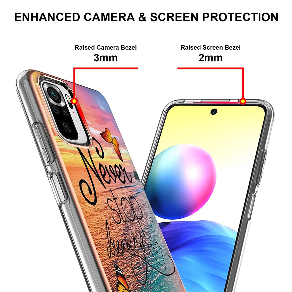 Neinei Cover Per Xiaomi Redmi Note 10S / Note 10 4G - Custodia Cielo Stellato - Antiurto Silicone TPU E PC - Ultra Sottile - 2