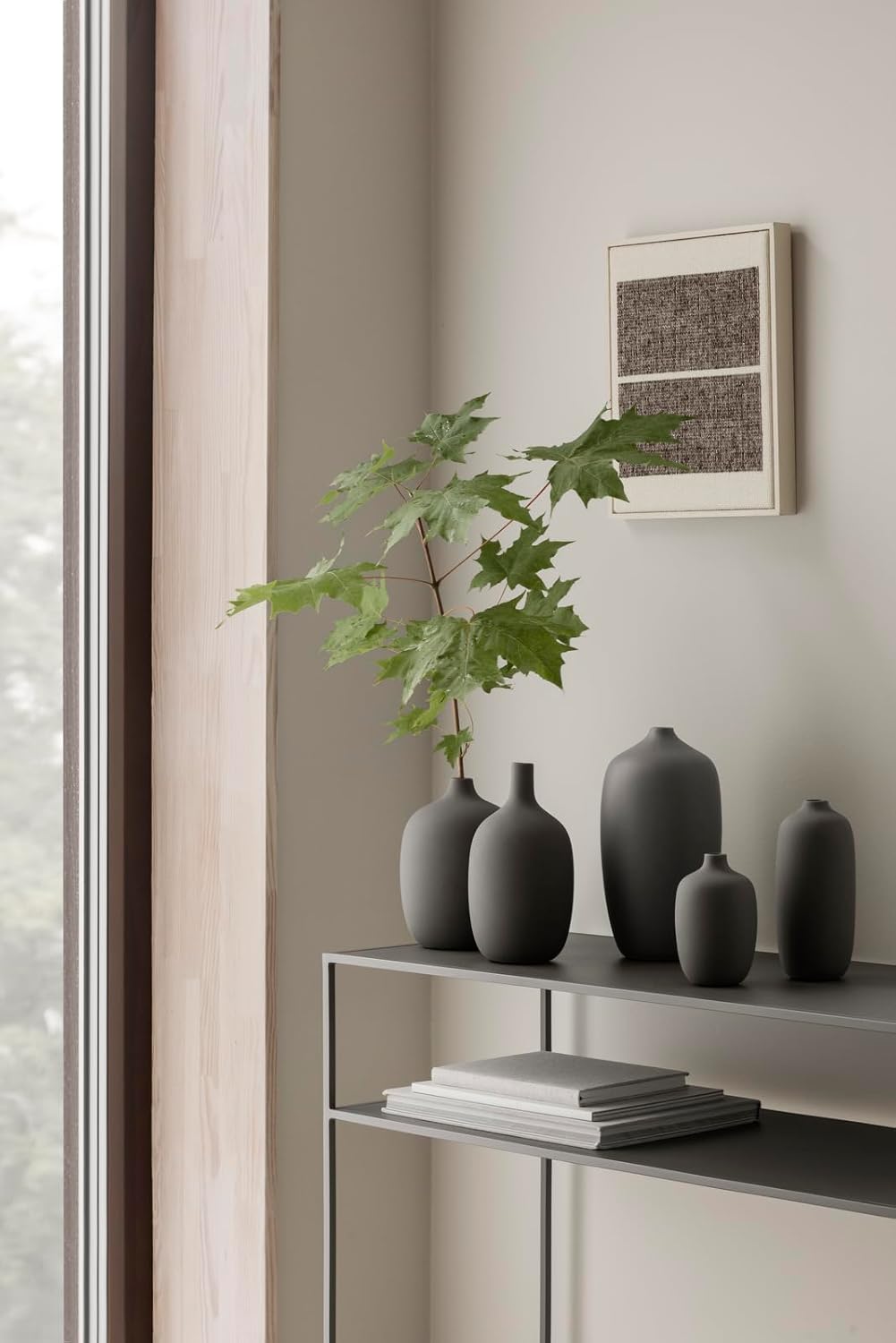 blomus CEOLA Vase Ceramic 4 X 8 - Satellite (Taupe)