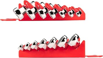 TEKTON 45-Degree Offset Box End Wrench Set with Store and Go Keeper, Metric, 6 mm - 19 mm, 7-Piece | WBE24407