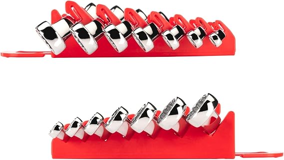 TEKTON 45-Degree Offset Box End Wrench Set with Store and Go Keeper, Metric, 6 mm - 19 mm, 7-Piece | WBE24407