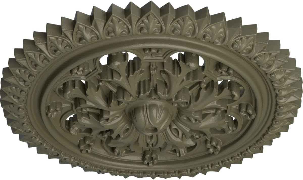 Ekena Millwork CM21YOSSF Ceiling Medallion, Spartan Stone