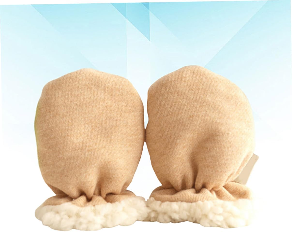 Baby Winter Gloves Berber Fleece Anti Scratch Hand Covers for Girls Autumn