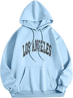YHEGHT Moletom com capuz e estampa de letras soltas de manga comprida para homens pulôver de cor sólida moletom com capuz