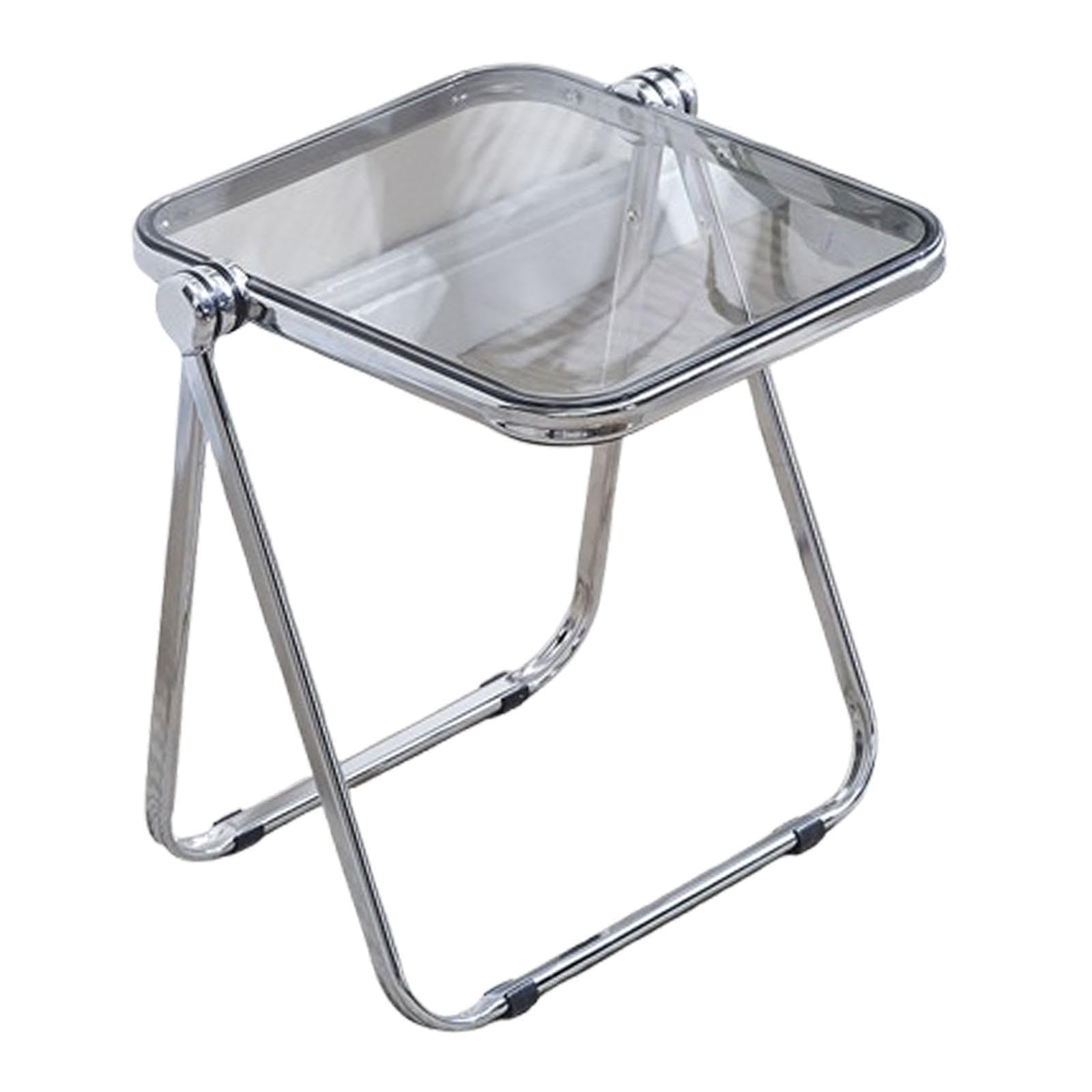 Enakshi (Label) Creations TV Dinner Tray on Bed Sofa Stable Metal Frame Serving Foldable TV Tray Table Clear|Home Decor|Figurines-image-21