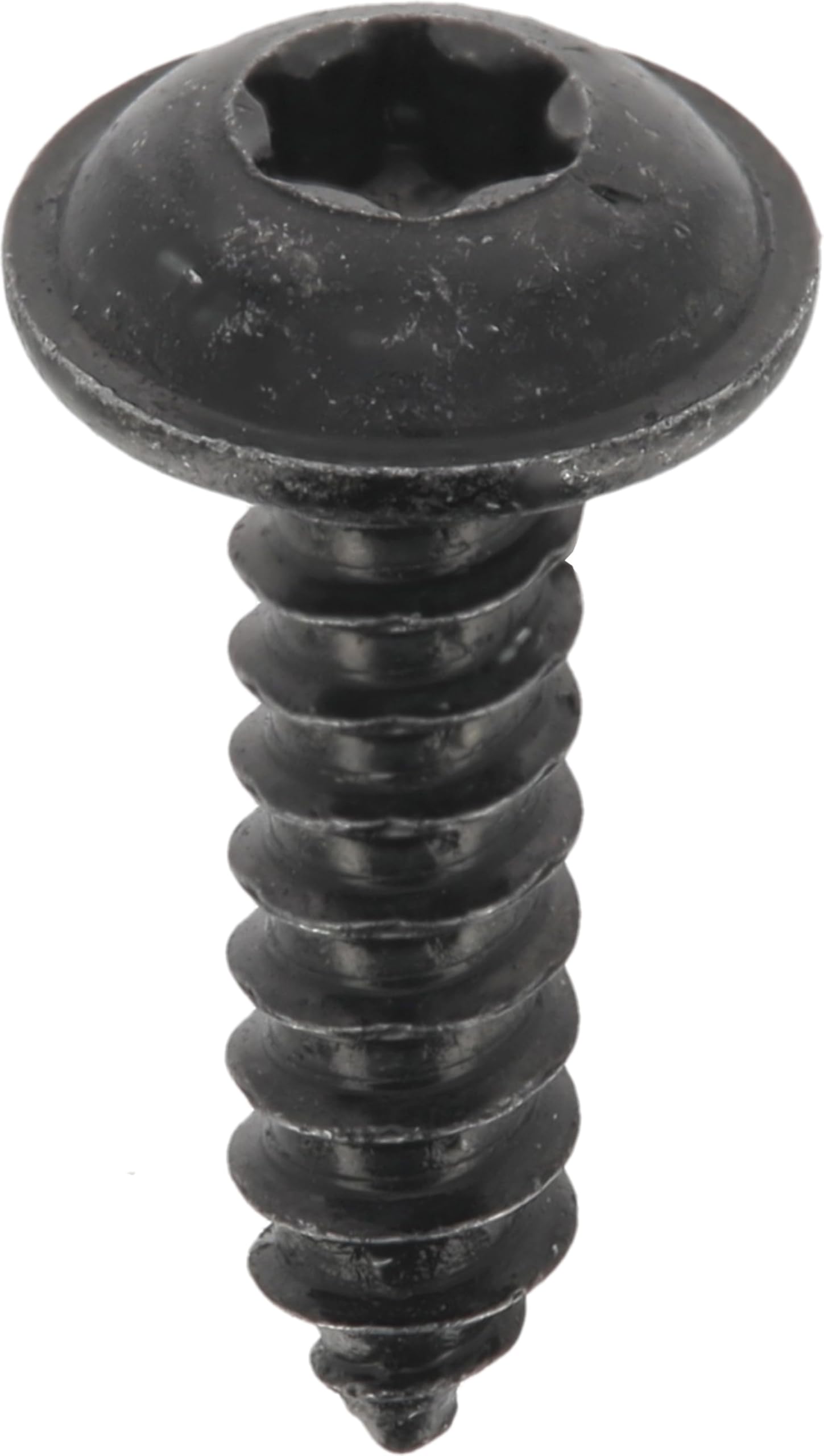 RLX Torx Large Round Head Sheet Metal Screws in Blister Pack of 20, 4.2 mm x 16 mm, NFE 25-655, Zinc Black, Pack of 20