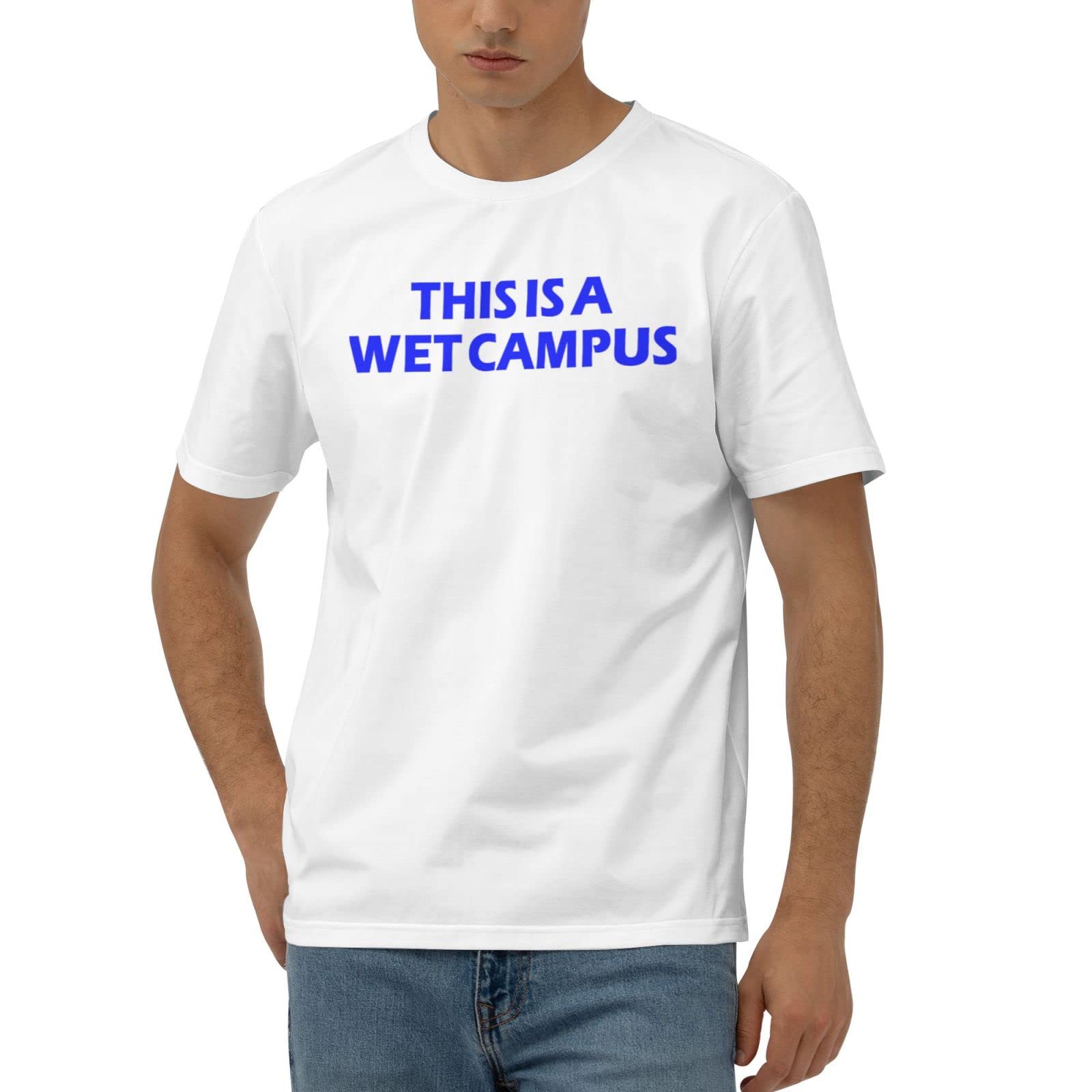 T-shirt drôles pour femmes This is a Wet Campus vêtement humoristique taille XL