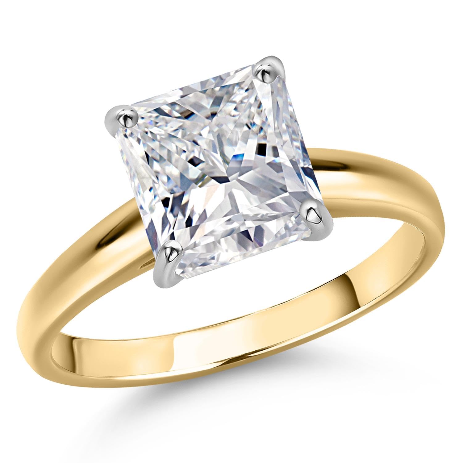 Gem Stone King Two Tone Ring